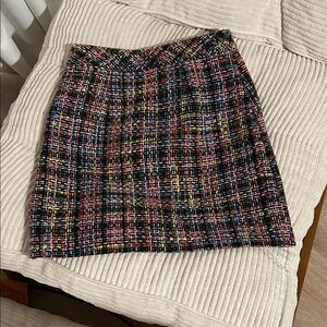 Ann Taylor Factory Colorful Tweed Mini Skirt